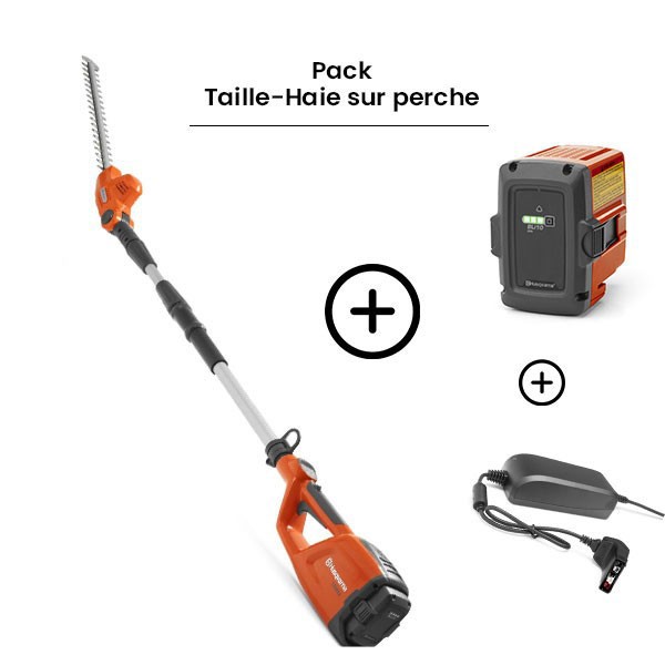 Kit de cortasetos con mango telescópico a batería HUSQVARNA 120iTK4-H